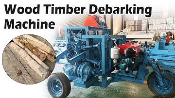 Heavy-Duty Log Debarking Machine | Efficient Wood Peeling for Timber Processing🌲#woodpeelingmachine