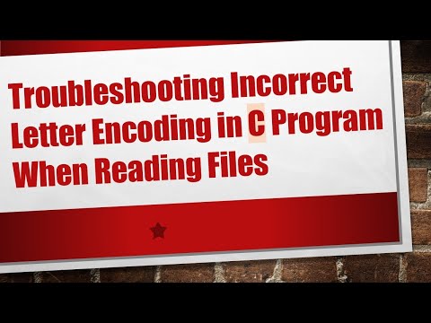 Troubleshooting Incorrect Letter Encoding in C Program When Reading Files