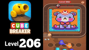 Cube Breaker level 206 super hard level Guide Walkthrough Solution