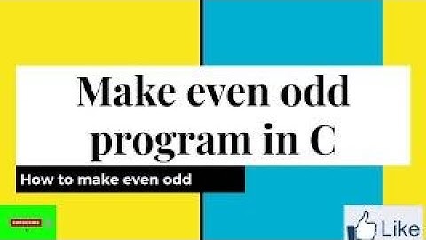 C programming Exercise-program to check Even/odd number