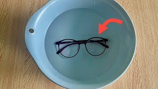 Soaking glasses in water was unexpectedly effective  Many people do not know this .
