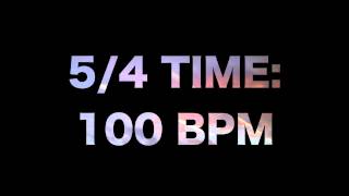 Video thumbnail of "5/4 Time: 100 BPM"