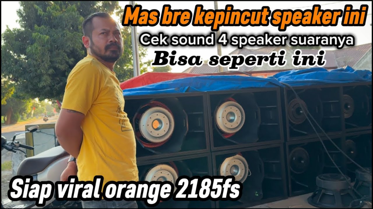 Mas bre kepincut speaker ini💣 cek sound 4speaker suaranya Bisa seperti ini - siap viral orange2185fs