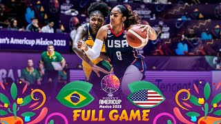 FINAL: Brazil v USA | Full Basketball Game | FIBA Women's AmeriCup 2023 screenshot 4