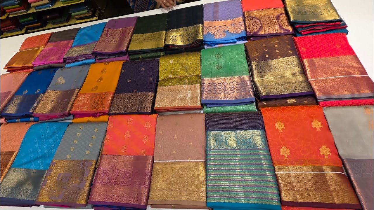 Rs.555 To Rs.4995 Tnagar Kanchipuram Pachaiyappas Silk Sarees Organza Venkatagiri Tussar Chettinad 