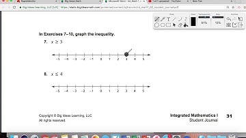 2.1 Writing and Graphing Inequalities