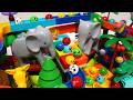 Satisfying Building Blocks Extremely popular! The elephant and safari park block coaster!