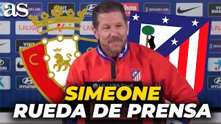 SIMEONE, rueda de prensa COMPLETA previa al OSASUNA vs ATLÉTICO DE MADRID | LALIGA Guide