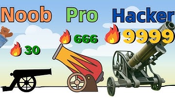 NOOB vs PRO vs HACKER - Cannon Shot! | @PocketBear470