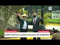 Mandatario Sagasti recibe en Palacio de Gobierno al presidente electo Pedro Castillo