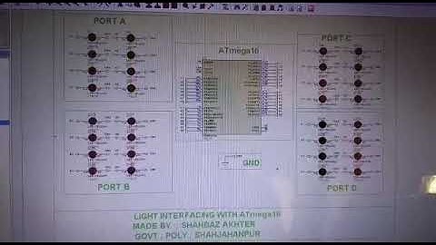Wireless  LED PATTERN  IN ATMEGA 16