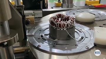 Automatic Induction motor stator coil winding lacing process