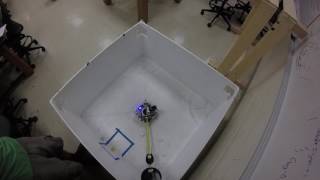 BYU mechatronics autonomous ping pong ball robot using tape measure