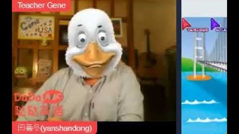 Playing around with ManyCam while waiting for my DaDaABC student