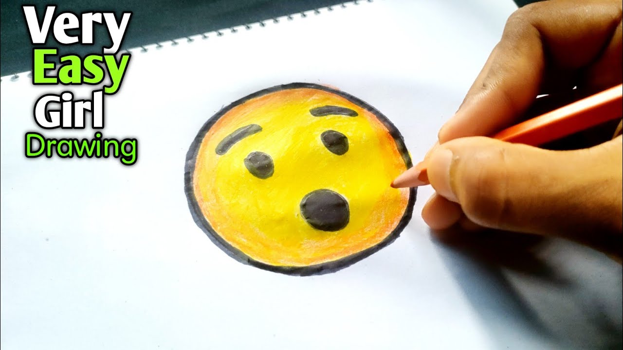 HOW TO DRAW EASY AND BEAUTIFUL PASSIONATE EMOJI - Simple Drawing