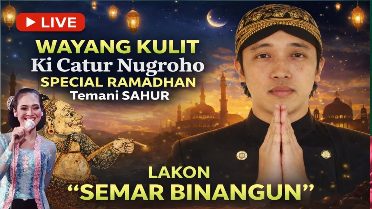 LIVE 🔴 WAYANG KULIT KI CATUR NUGROHO ,M.Sn _HIBURAN KESENIAN NUSANTARA MENUNGGU SAHUR  II LIVE,REC