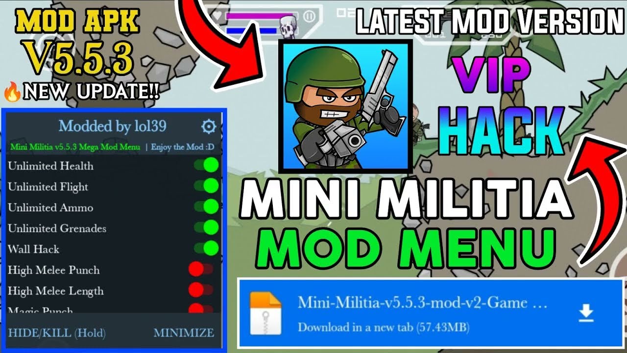 Mini Militia Mod APK 5 6 0 – God Mode, Infinite Ammo & More! 🎮