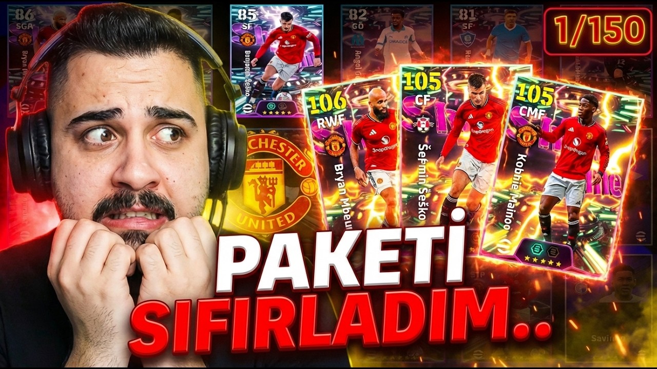 Oha! Paketi Sıfırladım.. 1/150 😥 106 Mbeumo, Šeško ve Mainoo Top Açılımı + Özel Basımlar + Deneme 🔥