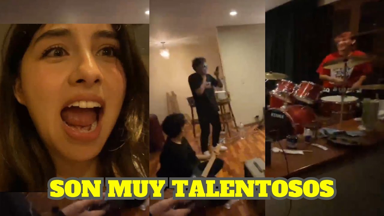 EVA REACCIONA EN VIVO A LA BANDA DE LOS COJUDOS PRACTICANDO PARA SU DEBUT