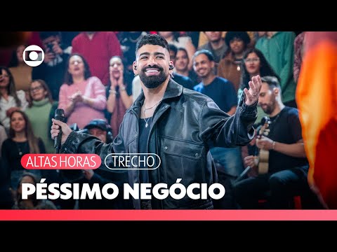 Dilsinho canta 'Péssimo Negócio' para animar a plateia de Serginho Groisman | Altas Horas | TV Globo