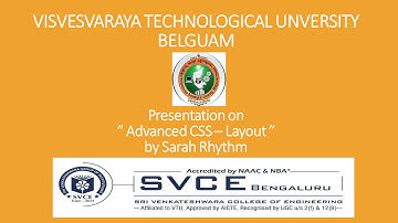 Advanced CSS Layout - Web Technology (18CS63)