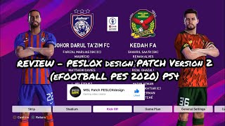 REVIEW - PESLOX design PATCH Version 2 (eFOOTBALL PES 2020) PS4