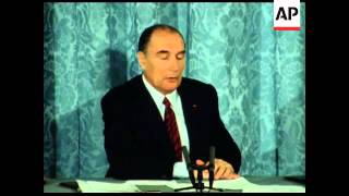 GS 16 6 82 FRENCH PRESIDENT PRESS CONFERENCE ON THE FALKLANDS CRISIS