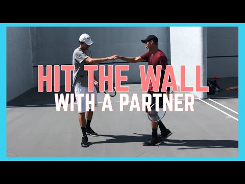 How To Train On A Tennis Wall With A Partner