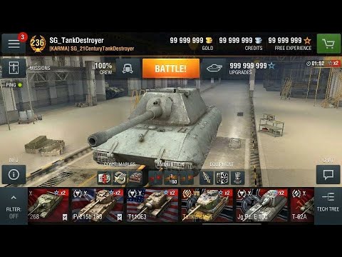 WORLD OF TANKS BLİTZ PARA VE SERBEST DENEYİM HİLESİ