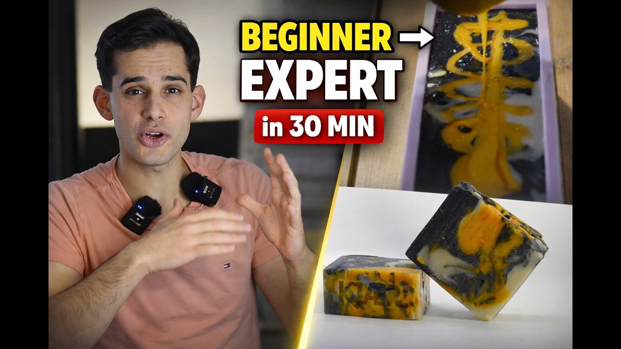 Everything You Need to Know About Soap Making in 30 Minutes (Split Pour Recipe)