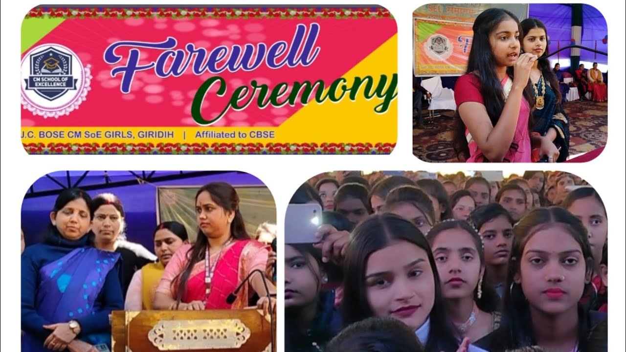 Farewell Ceremony in Sir J C Bose CM SoE Girls, Giridih