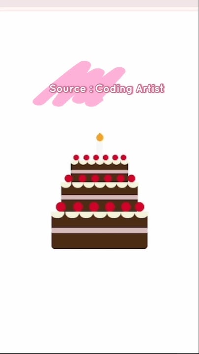 Cake HTML CSS | Source : Coding Artist #tutorial #html #css #coding # ...