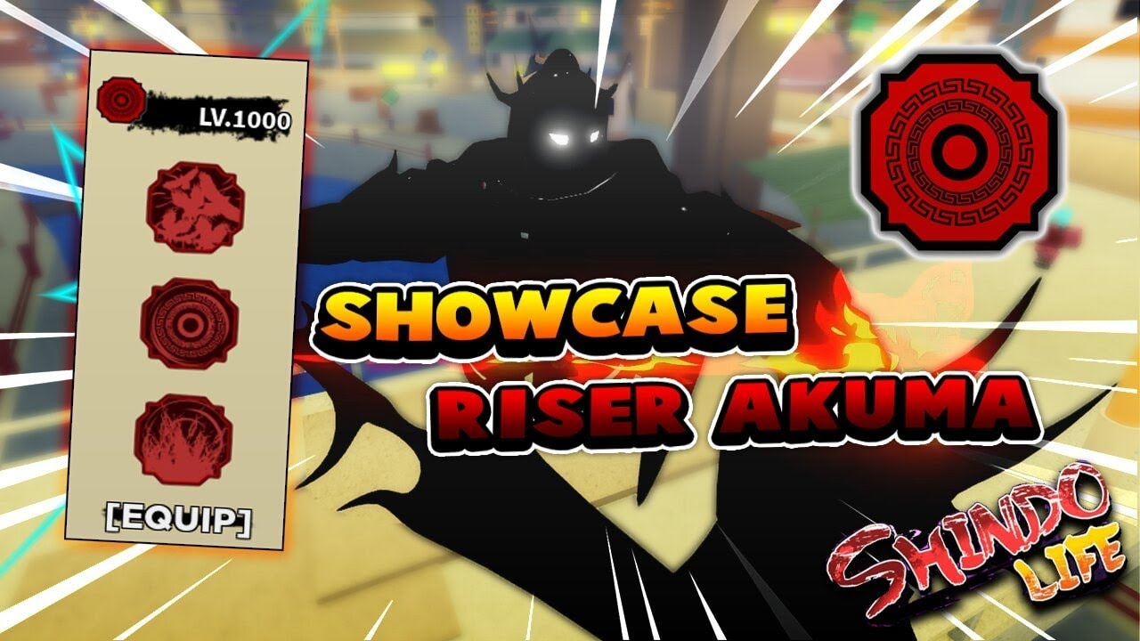 SHINDO LIFE Showcase bloodline Riser Akuma!😱😎 YouTube