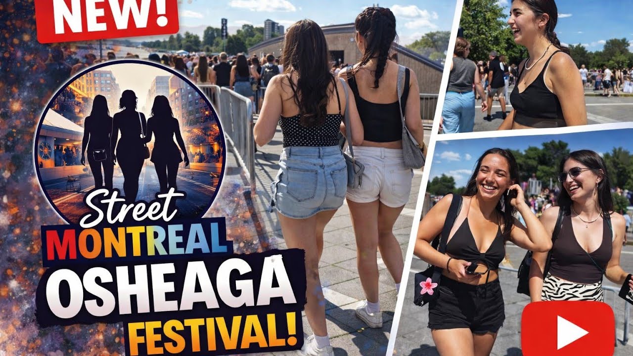 Osheaga 2025 Festival Vibes | Montreal City Streets in 4K