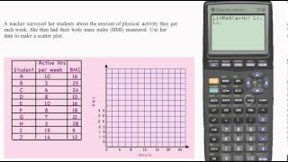 ti-83 scatter plot