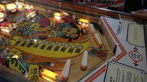 Flipper Sinbad  mécanique Gottlieb 1978