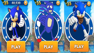 Sonic Dash vs Sonic Dash 2 Sonic Boom vs Go Sanic Goo - All Characters Unlocked All Bosses