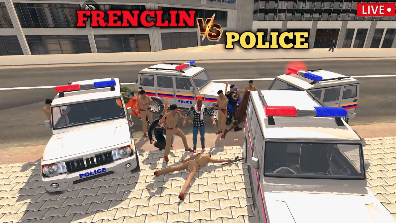 🚓 Franklin Vs Police 🔥 | Indian Theft Auto Simulator | Full Long  Gameplay 😱 | Epic Battle Begins! 🚨