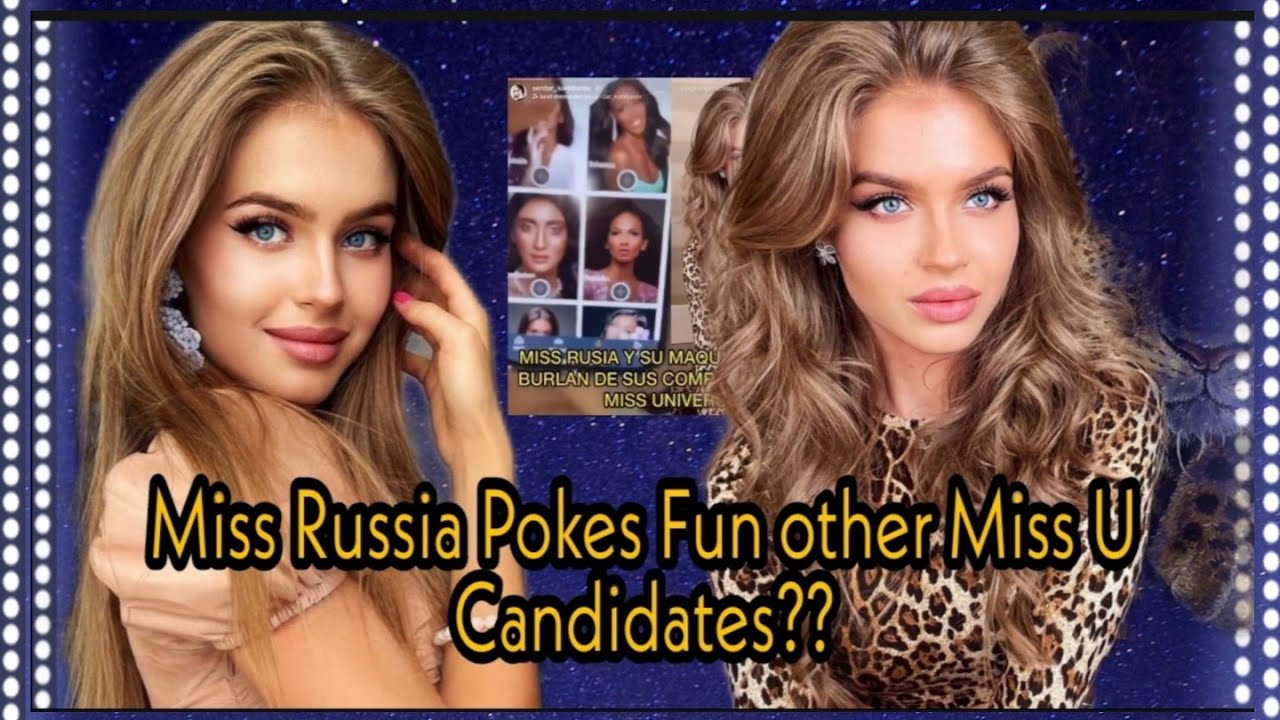Miss Russia Alina Sanko Pokes Fun Other Miss Universe Candidates Youtube