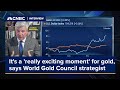 Its a really exciting moment for gold says world gold council strategist