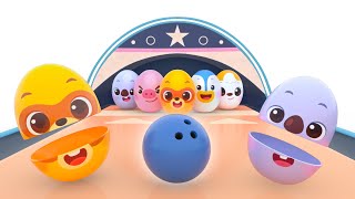 Learn Colors with Five Surprise Eggs 🥚❓ 3D | Kids Cartoon | Color Songs + Games | Lotty Friends