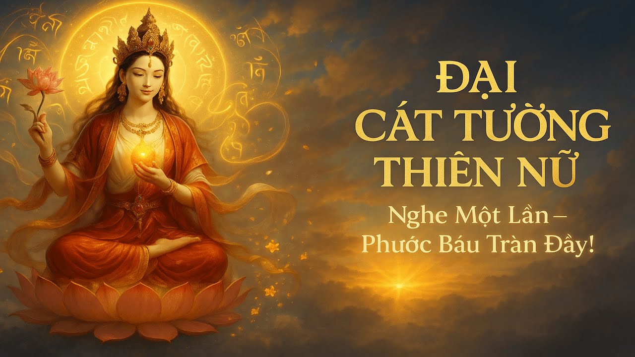 🌸Thần Chú Đại Cát Tường Thiên Nữ🌸| Ban Phước Báu - Xóa Nghèo Nàn | MAHĀ-ŚRĪ DHĀRAṆĪ