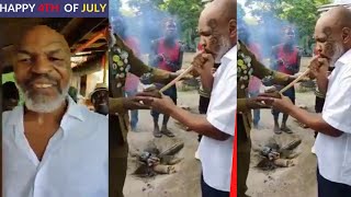 Mike Tyson tries Smoking Weed in Jamaica - Try not to Laugh