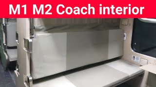 M1 M2 M3 Coach interior | AC Three Tier economy class coach interior | M1 coach layout | M1 Coach