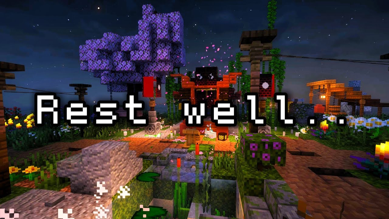 Rest well.. (Minecraft Soundtrack + Ambience + Scenery) - YouTube