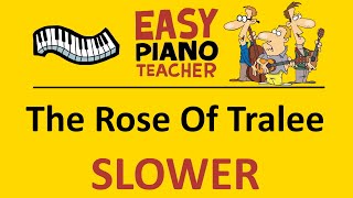 Rose Of Tralee SLOW piano tutorial: EASY keyboard song (folk tune) &amp; note names #EPT 🎹