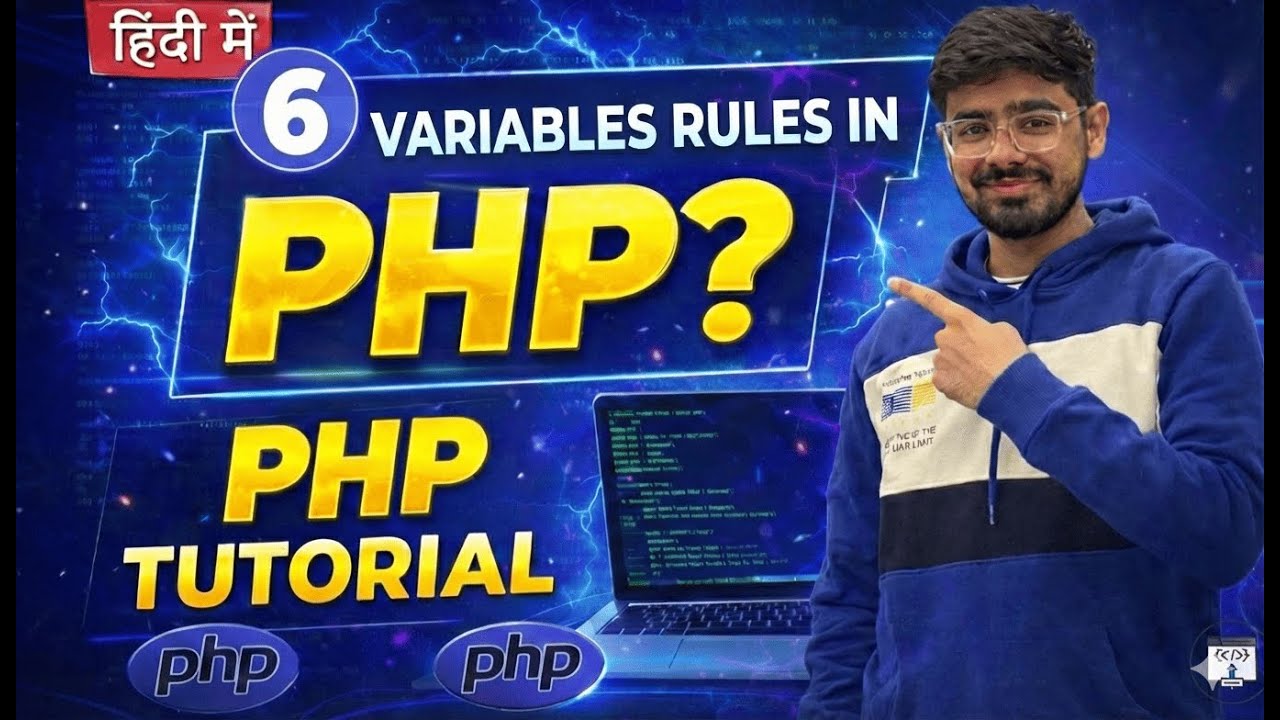 #6 PHP Tutorial in Hindi | Variables Rules in PHP - YouTube