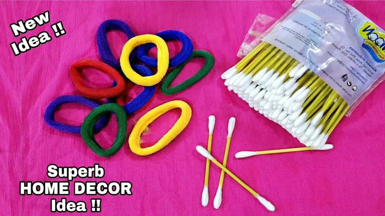 DIY:Best out of waste safety pins & hair rubber bands / cool craft ideas, Best reuse idea