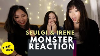 Red Velvet - IRENE & SEULGI 'Monster' MV Reaction | The First Bite