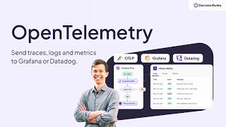 OpenTelemetry in DecisionRules: send traces, logs and metrics to Grafana or Datadog